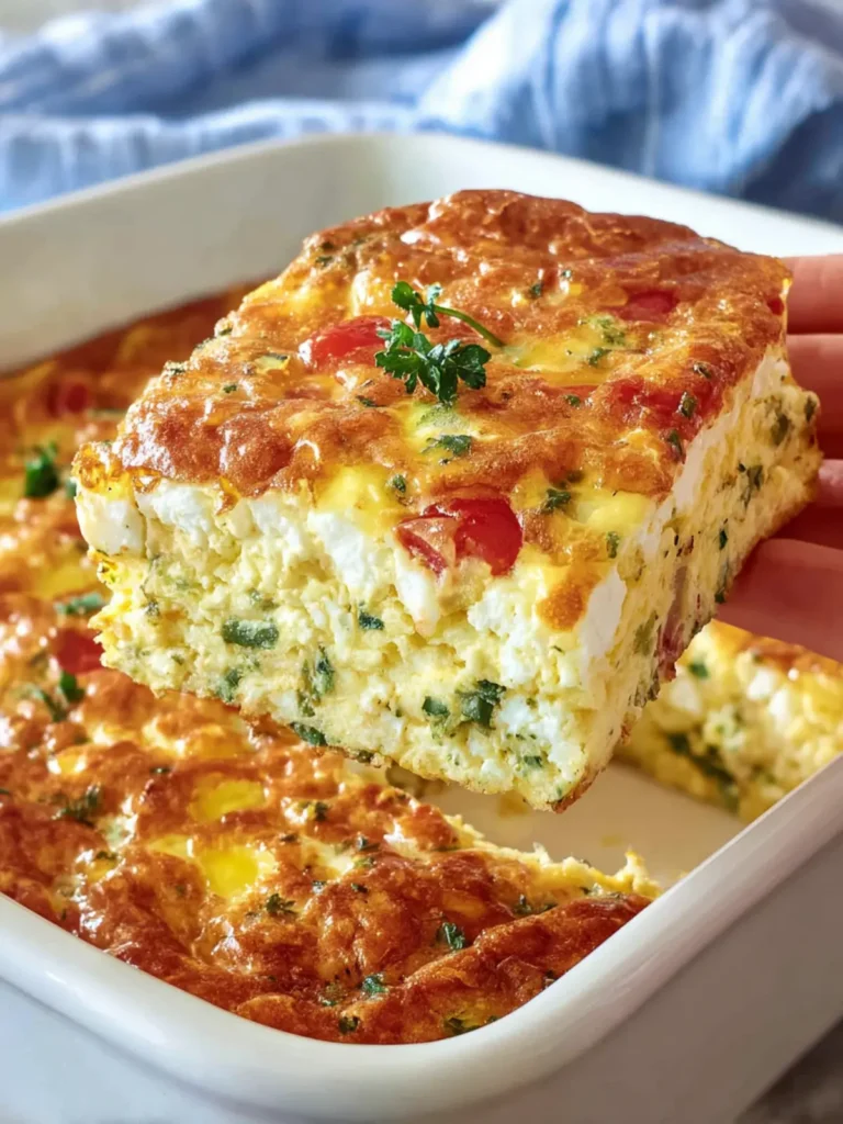 High Protein Cottage Cheese Egg Bake, Easy Meal Prep First Image