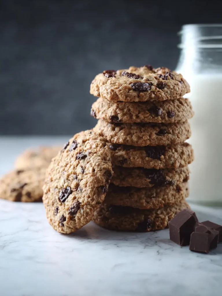 Healthy Oatmeal Chocolate Chip Cookies First Image