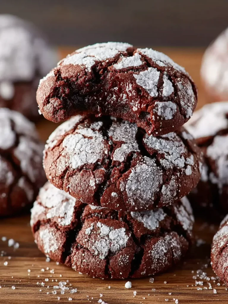 Chocolate Crinkle Cookies First Image