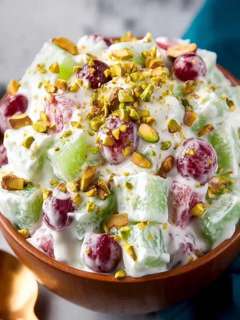 Traditional Watergate Fruit Salad with Pistachios First Image