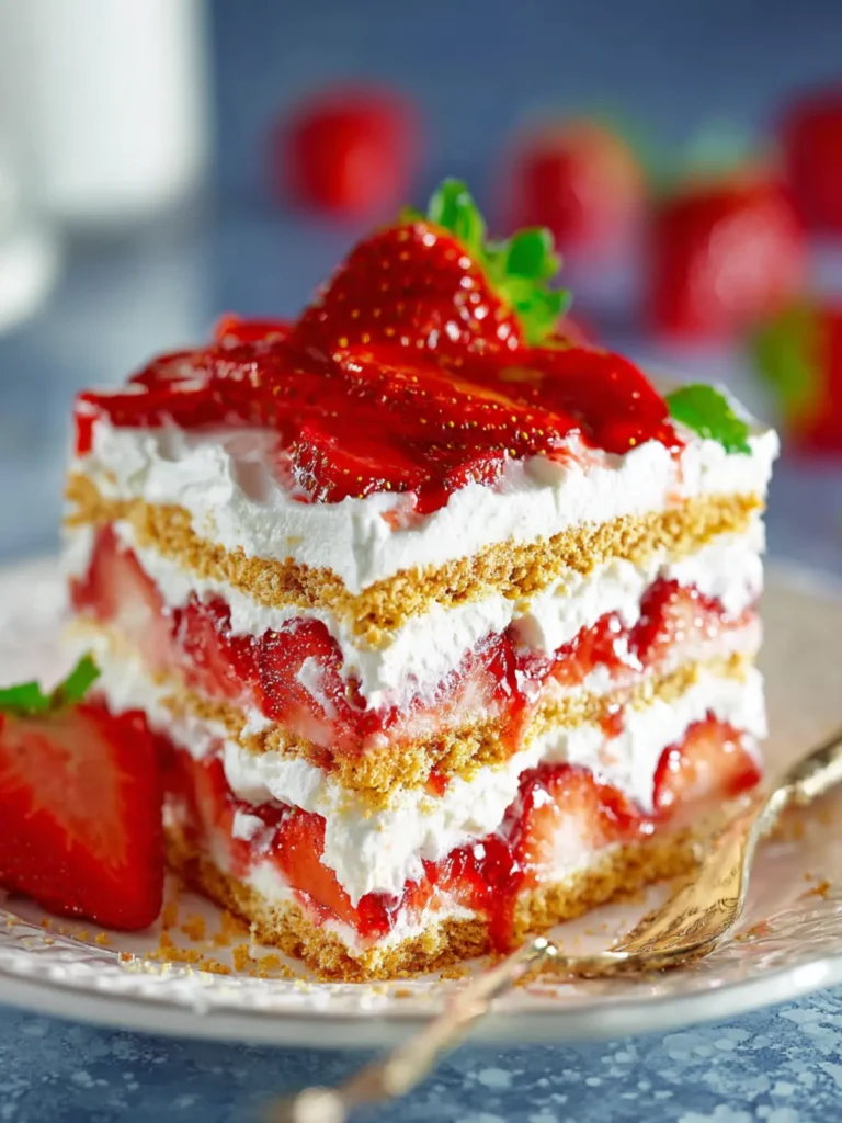 Strawberry Shortcake Icebox Cake – The Best No-Bake Summer Dessert First Image