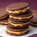 Chocolate Caramel Sandwich Cookies First Image