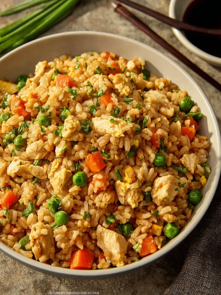 Easy Chicken Fried Rice Recipe First Image