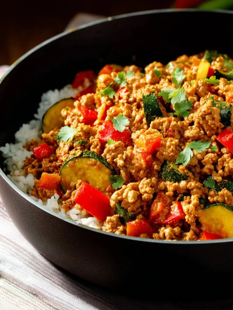 One-Pan Ground Turkey Curry First Image