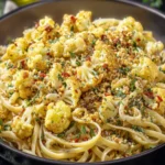 Easy Cauliflower Pasta with Roasted Cauliflower and Garlic First Image