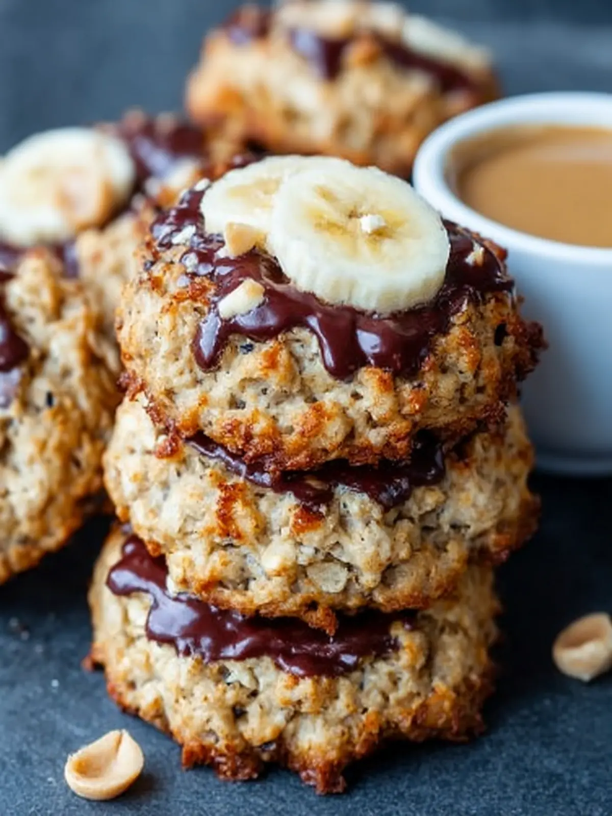 Peanut Banana Oat Cookies First Image