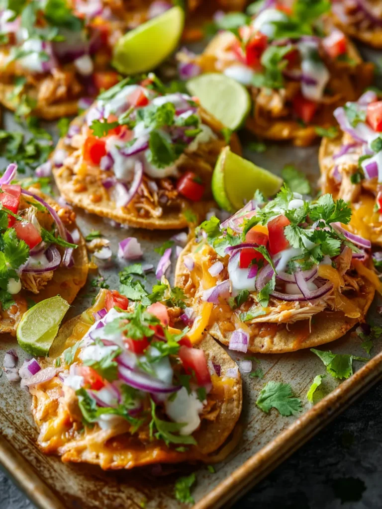 Mini Chicken Sheet Pan Tostadas – Crispy & Flavor-Packed Weeknight Recipe First Image