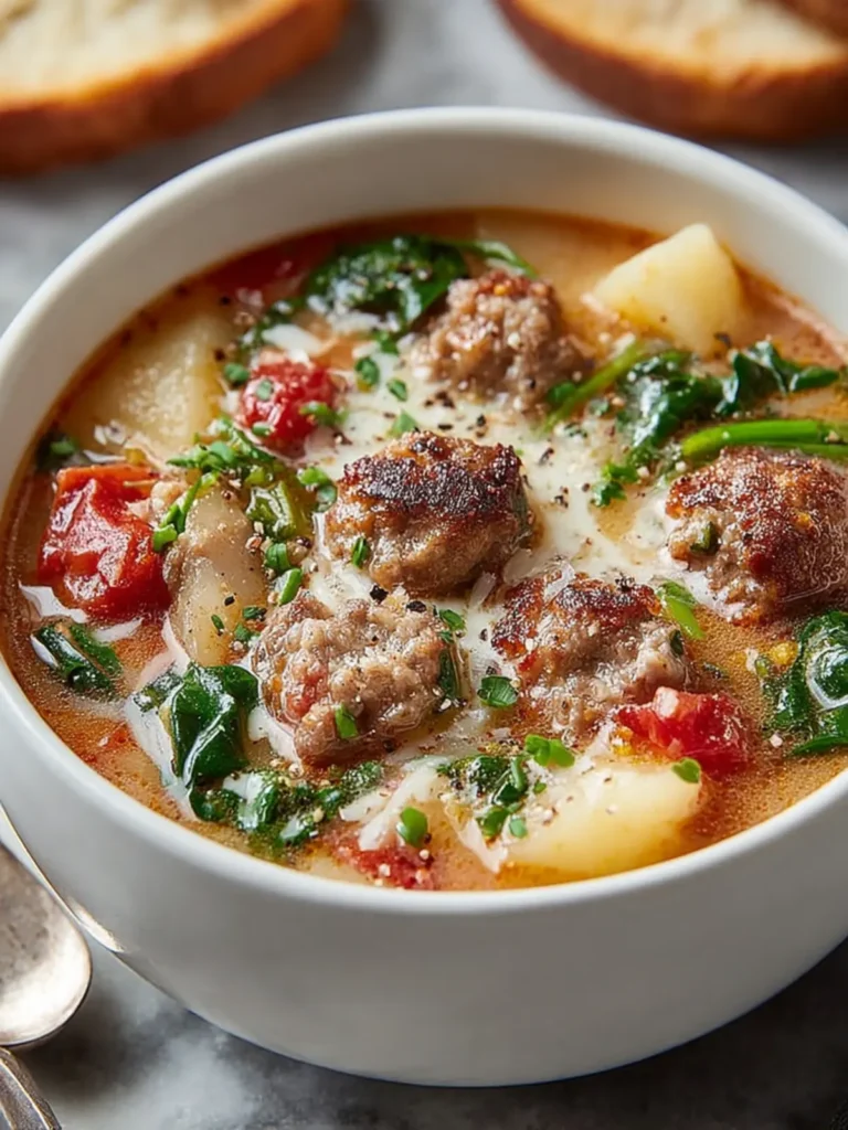 Crock-Pot Tuscan Sausage Soup: A Cozy Slow Cooker Classic First Image