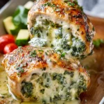 Creamy Spinach Parmesan Stuffed Chicken Recipe First Image