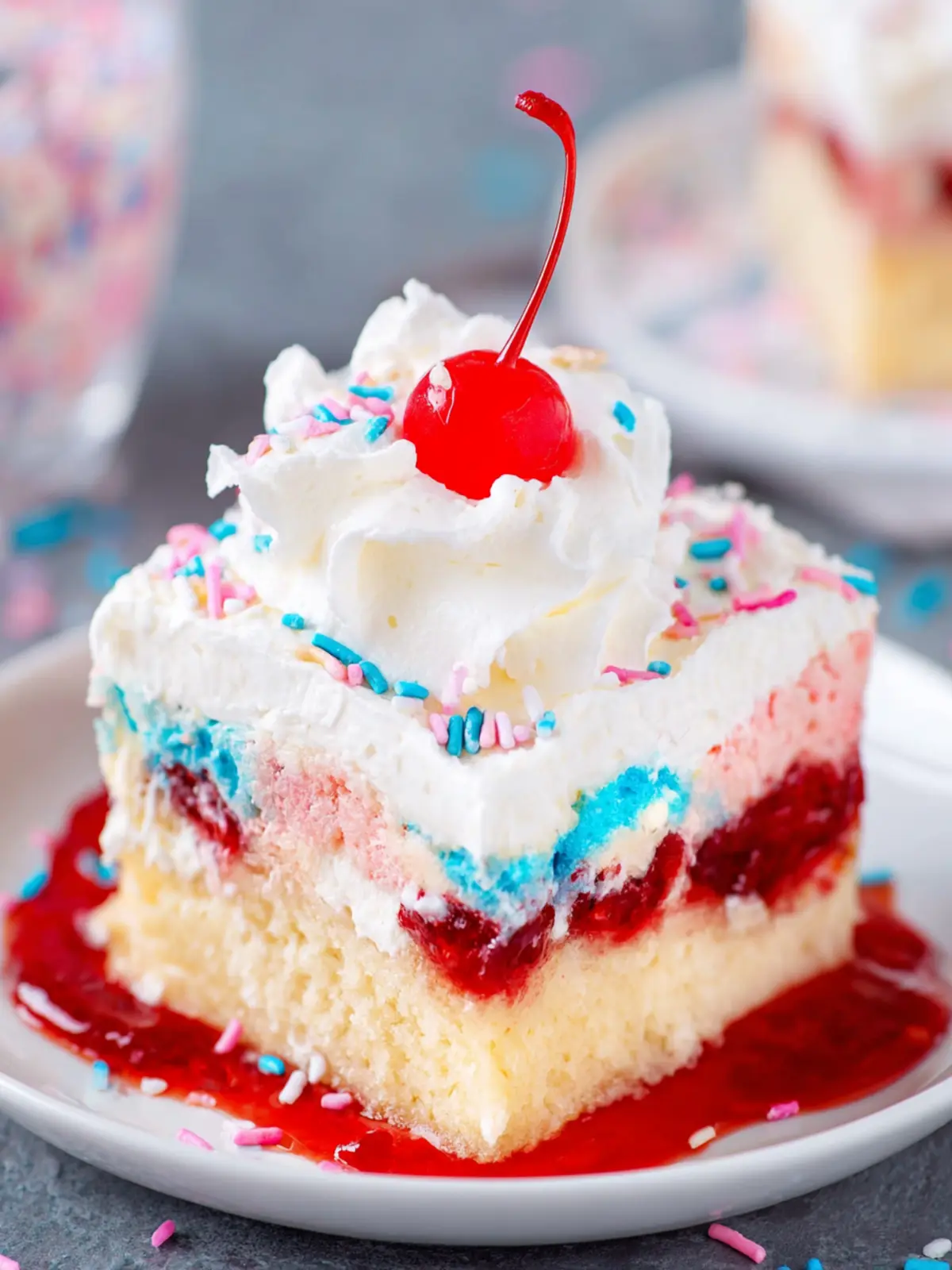 Unicorn Poke Cake Recipe First Image