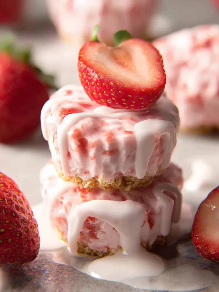 3 Ingredient Strawberry Yogurt Bites First Image
