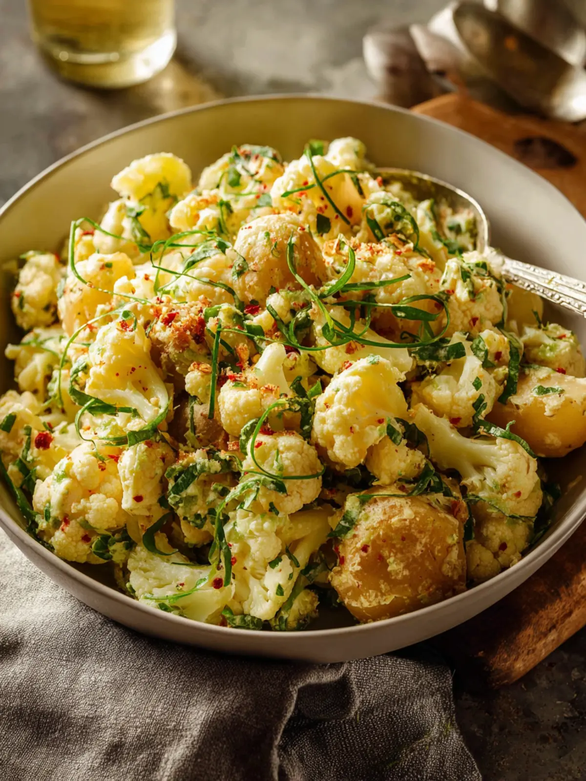 Cauliflower Potato Salad Recipe First Image