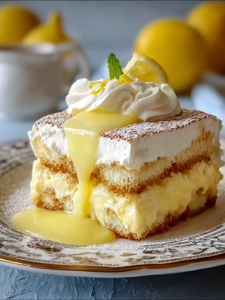 Delightful Lemon Limoncello Italian Tiramisu Recipe First Image