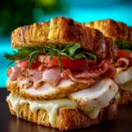 Easy Grilled Chicken Cordon Bleu Sandwich First Image