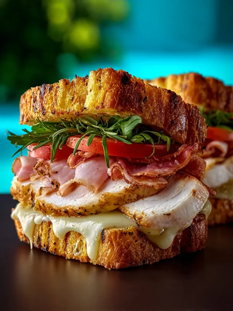 Easy Grilled Chicken Cordon Bleu Sandwich First Image
