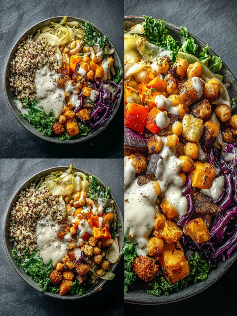 Elevate Your Lunch: Nourish Bowl Recipe with Tahini Dressing First Image