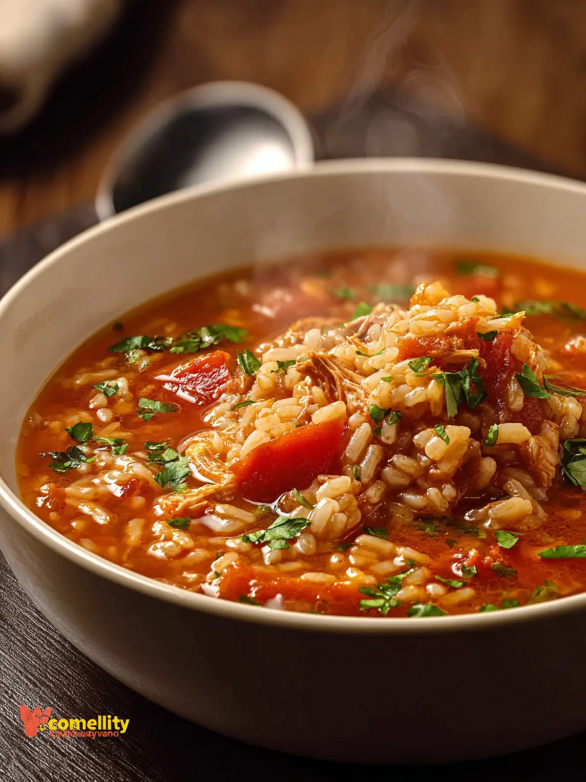 Hearty Tomato Rice Soup First Image