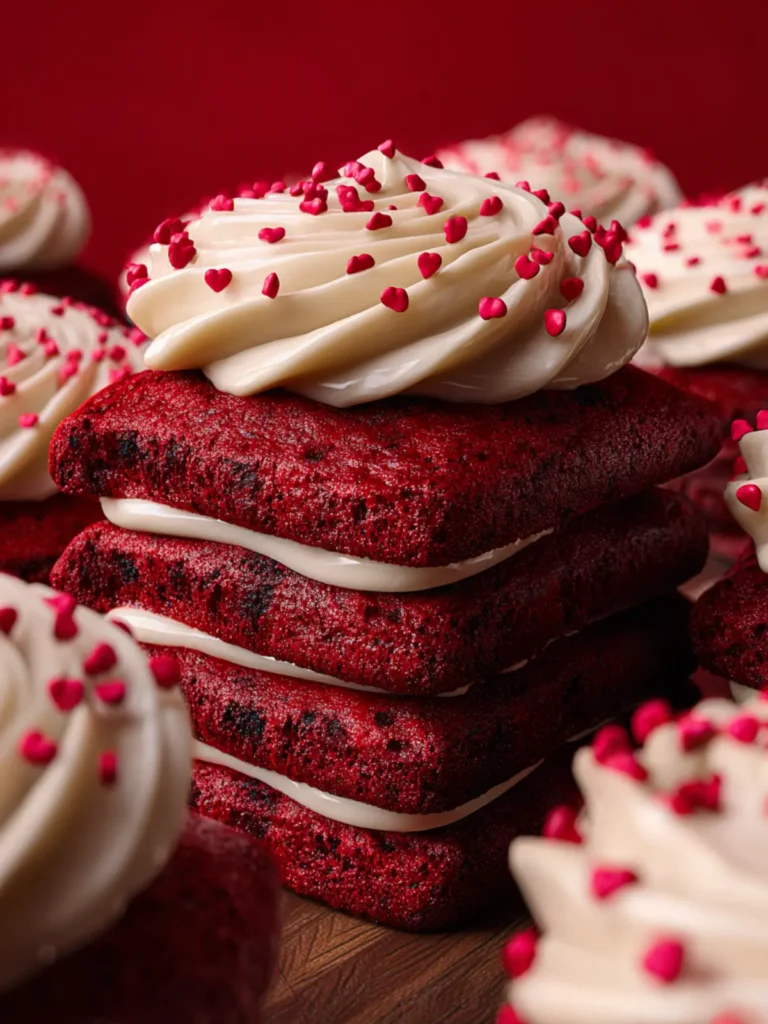 Red Velvet Cupcake Cookies First Image