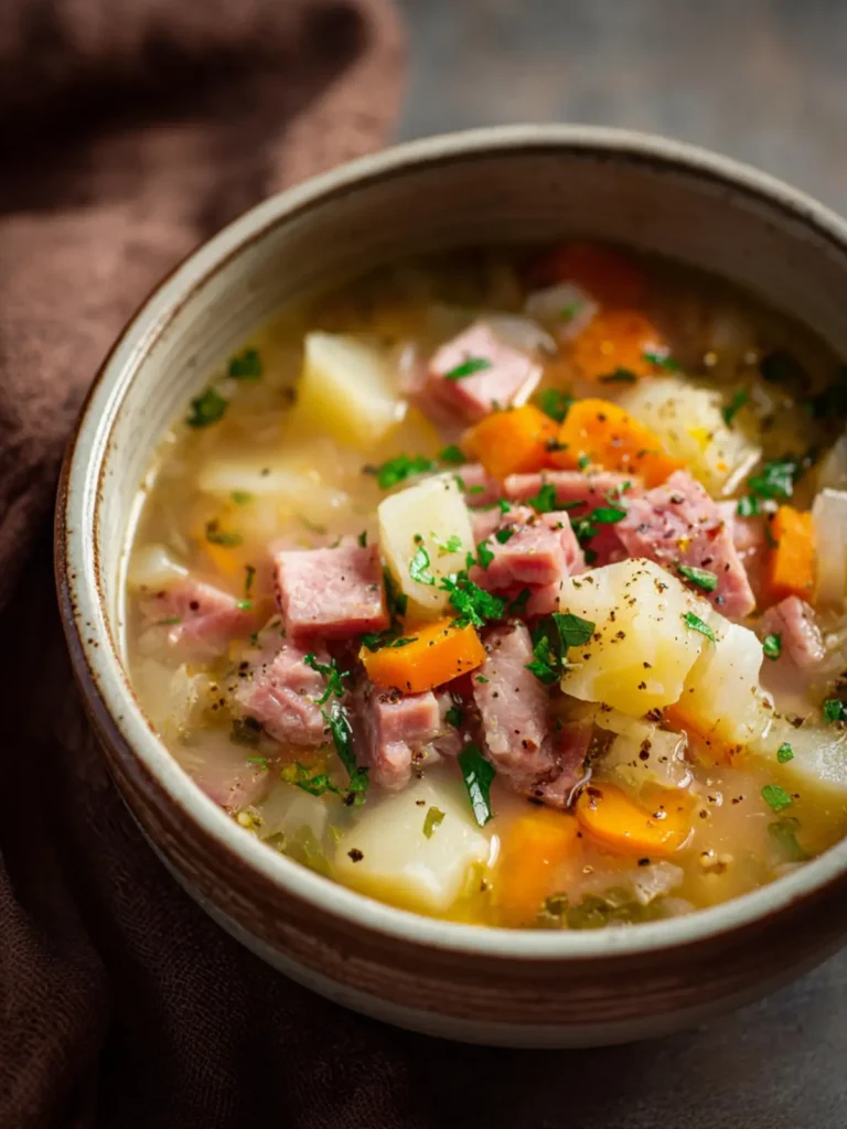 Slow Cooker Ham and Potato Soup First Image
