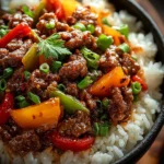 Flavor-Packed Beef and Pepper Rice Bowl for Busy Nights First Image
