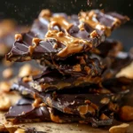 10 Minute Peanut Butter Chocolate Greek Yogurt Bark First Image