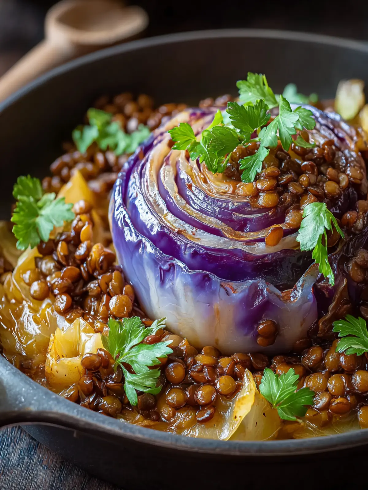 Cozy Braised Cabbage and Lentils: A Comforting Delight First Image