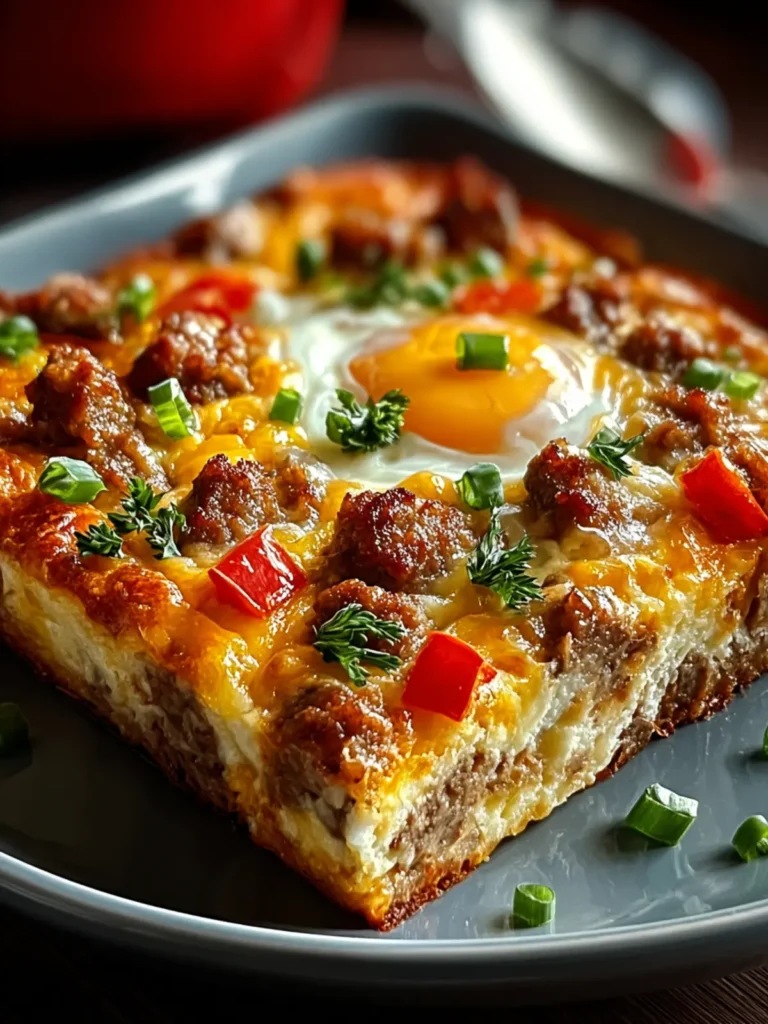 Hearty Sausage and Egg Casserole First Image