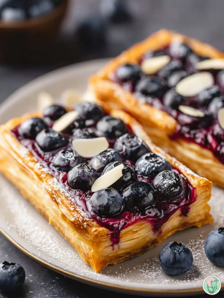 Blueberry Puff Pastry Tarts First Image