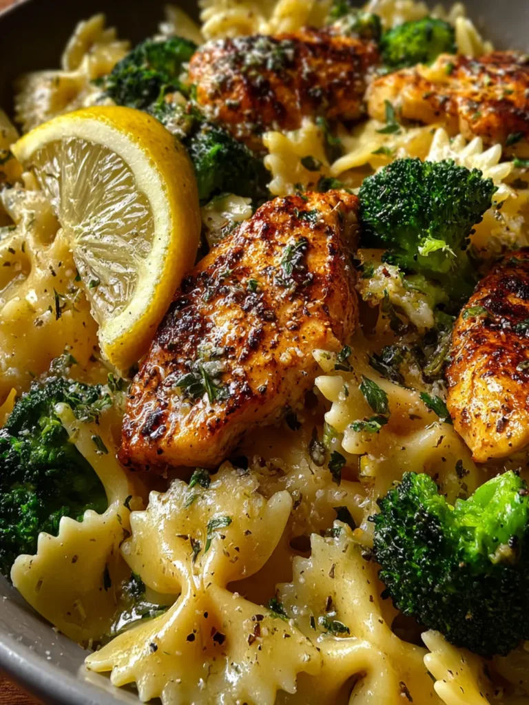 Cowboy Butter Lemon Bowtie Chicken with Broccoli First Image