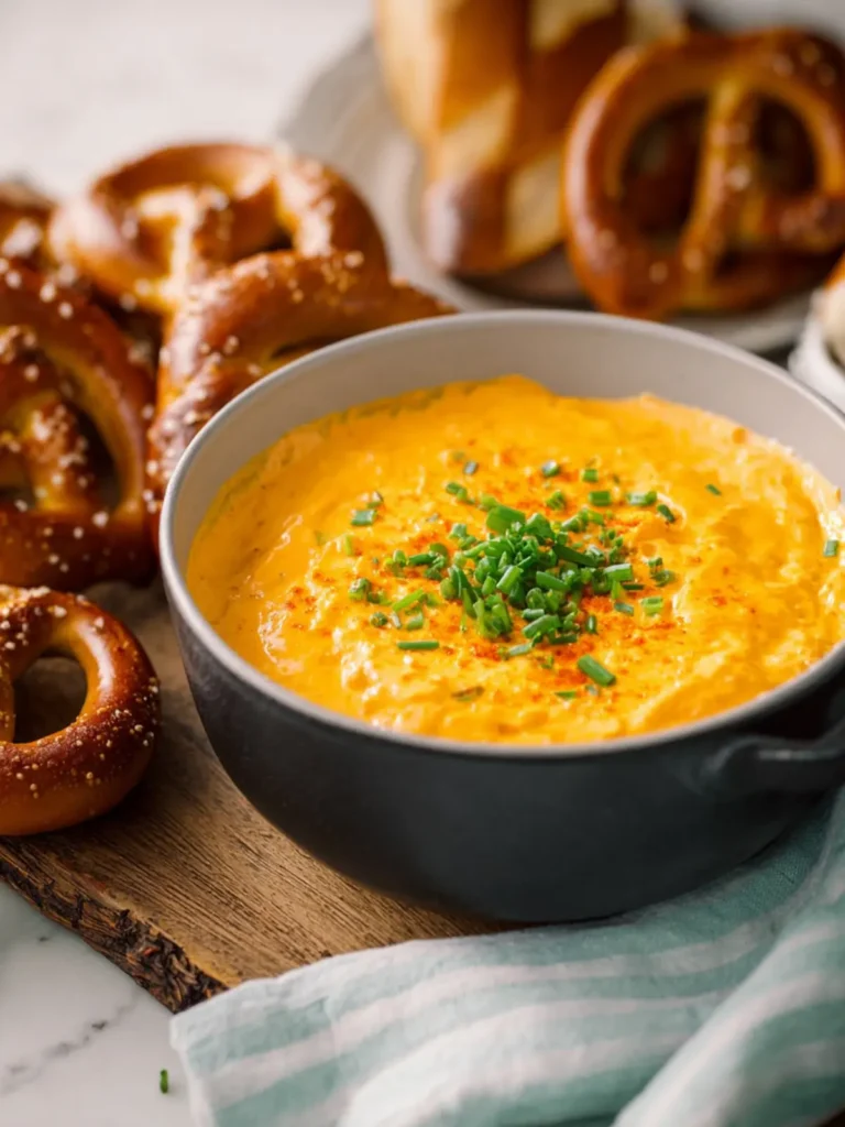 Easy Stove Top Pretzel Beer Cheese Dip First Image