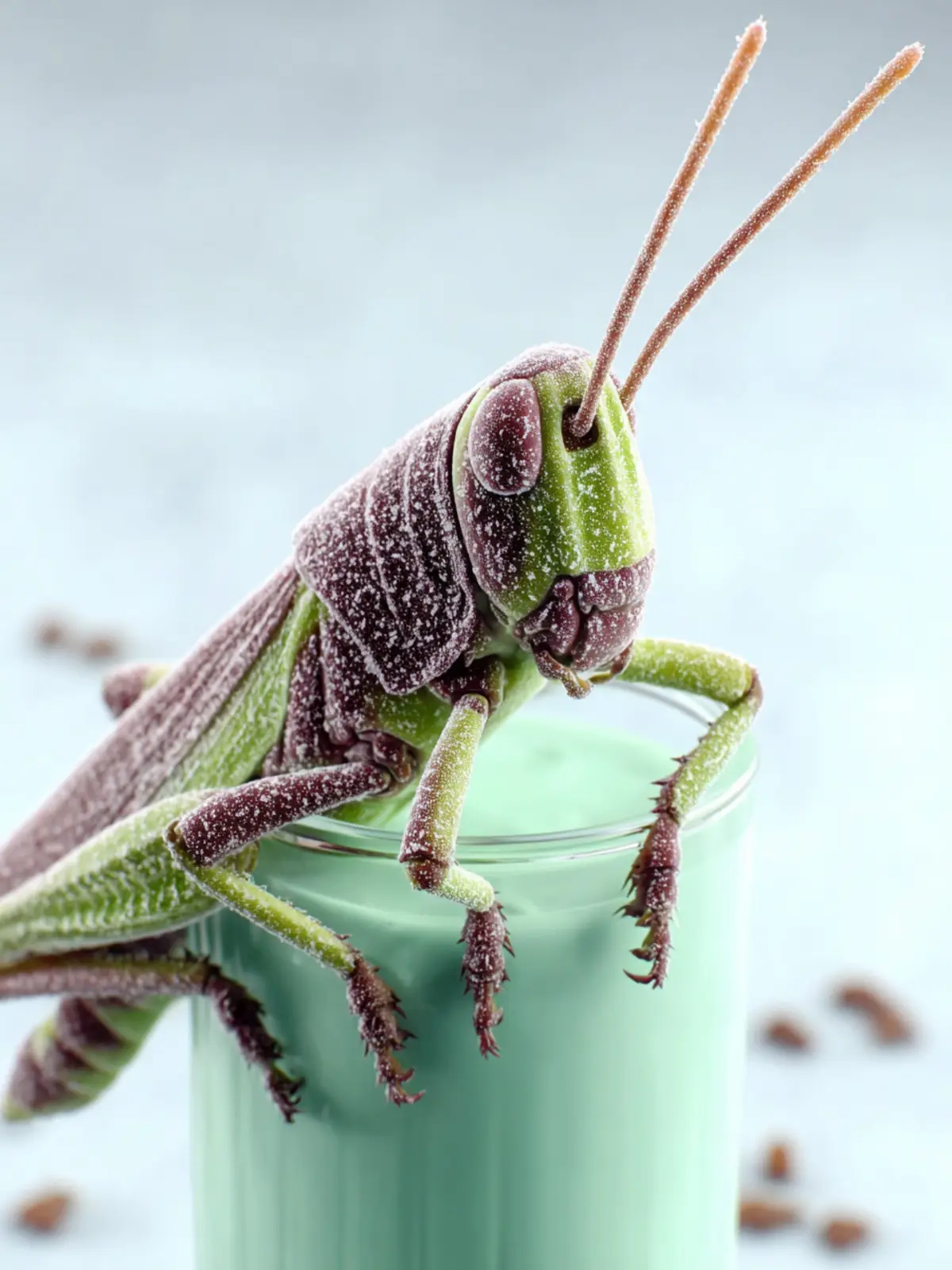 Frozen Grasshopper First Image