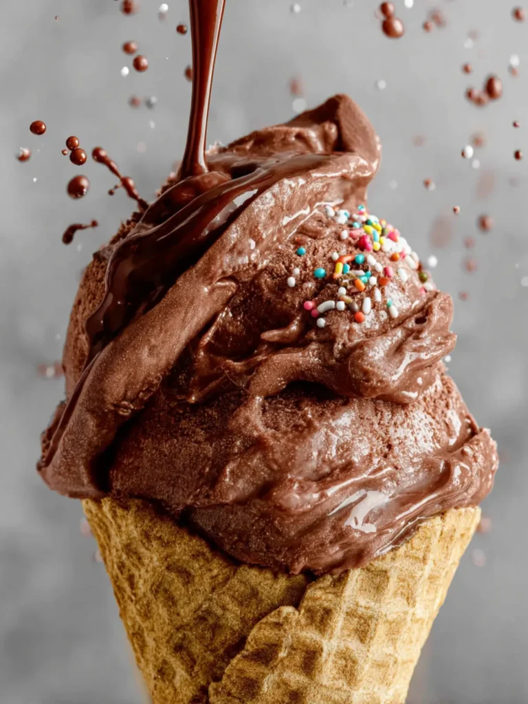 No Churn Chocolate Ice Cream (4 ingredients!) First Image