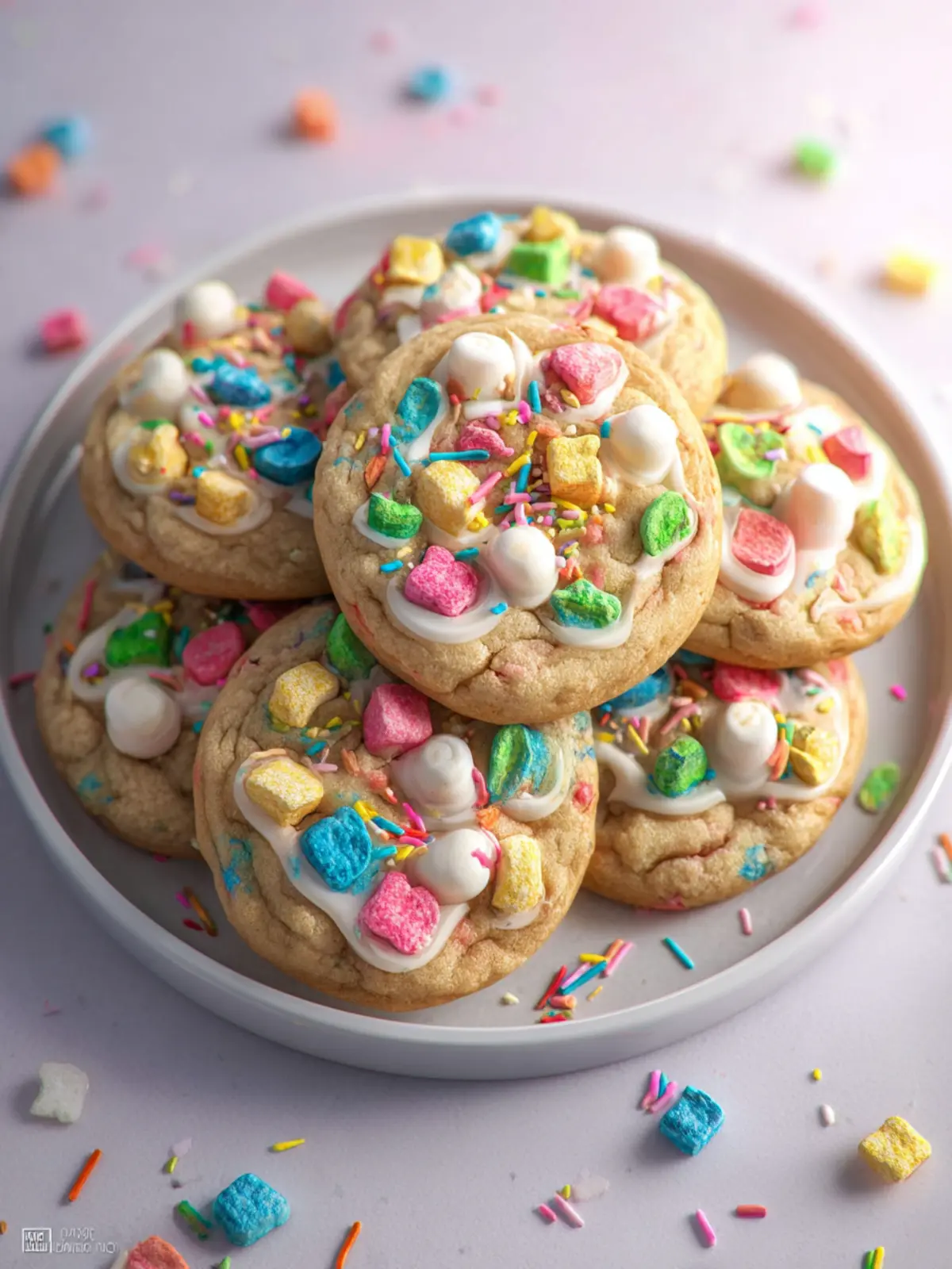 White Chocolate Lucky Charms Cookies: Irresistibly Sweet Treats