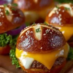 Cheeseburger Pretzel Bombs – Easy Cheesy Party Snack First Image