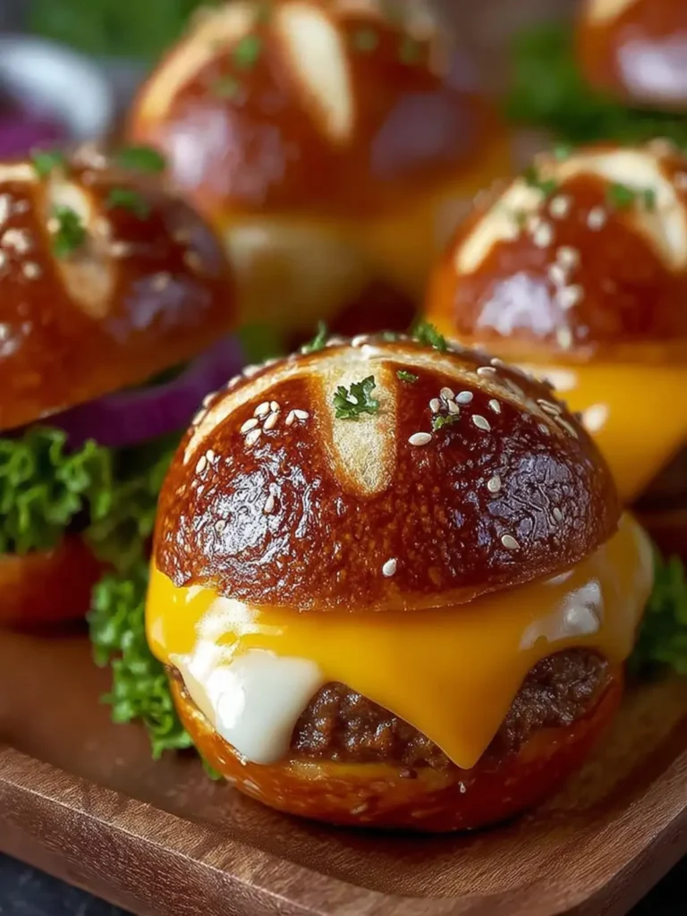 Cheeseburger Pretzel Bombs – Easy Cheesy Party Snack First Image