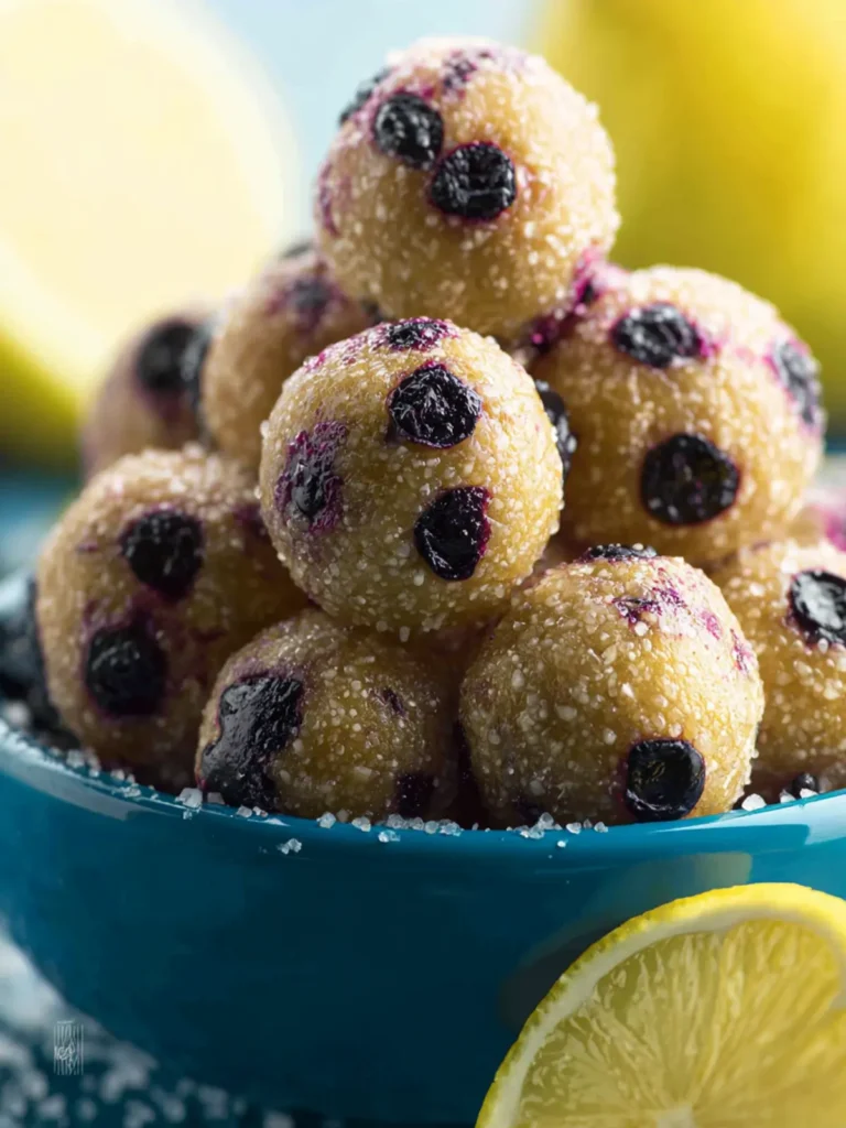 Lemon Blueberry Energy Bites First Image