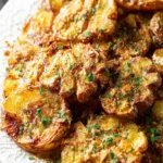 The Crispiest Garlic Parmesan Smashed Potatoes First Image