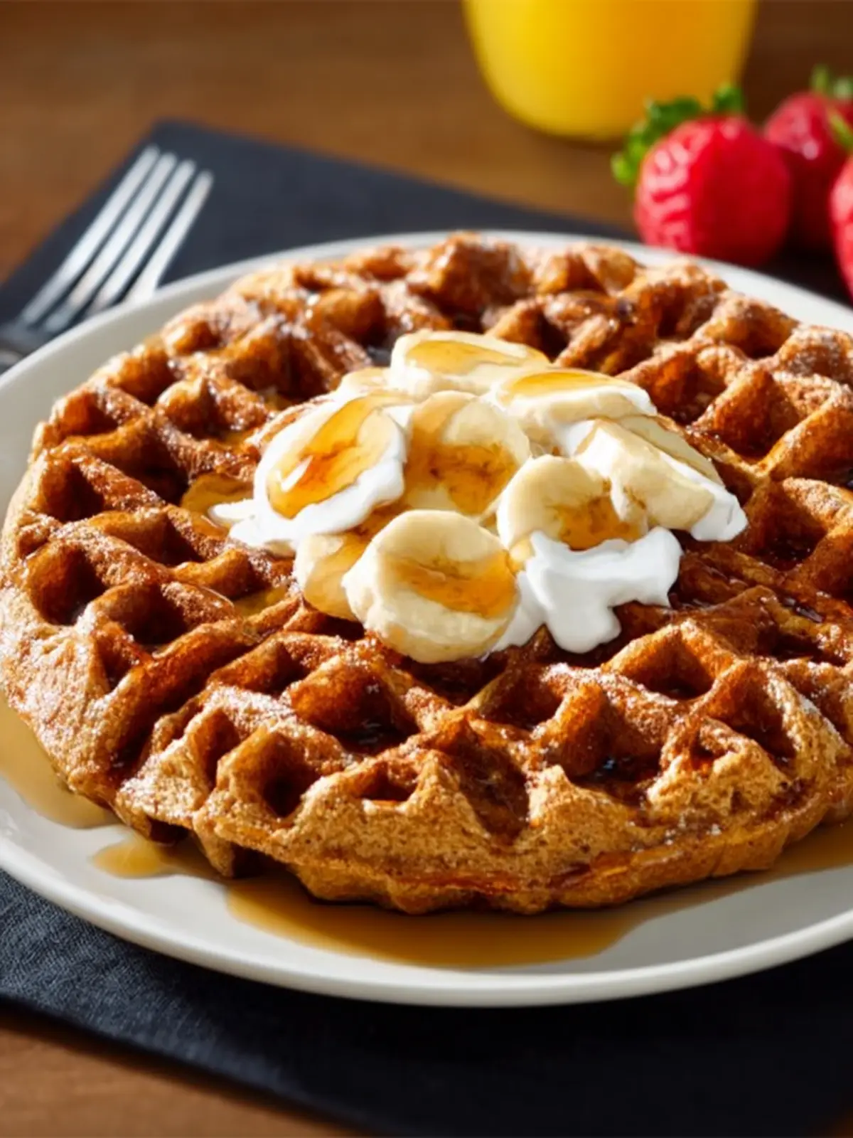 gluten free banana waffles First Image