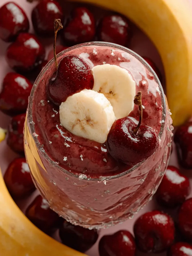 5 Minute Cherry Banana Smoothie First Image