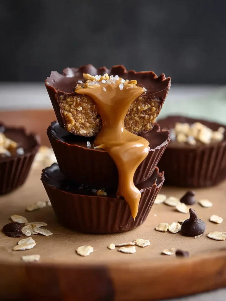 Low Sugar No Bake Peanut Butter Oat Cups First Image