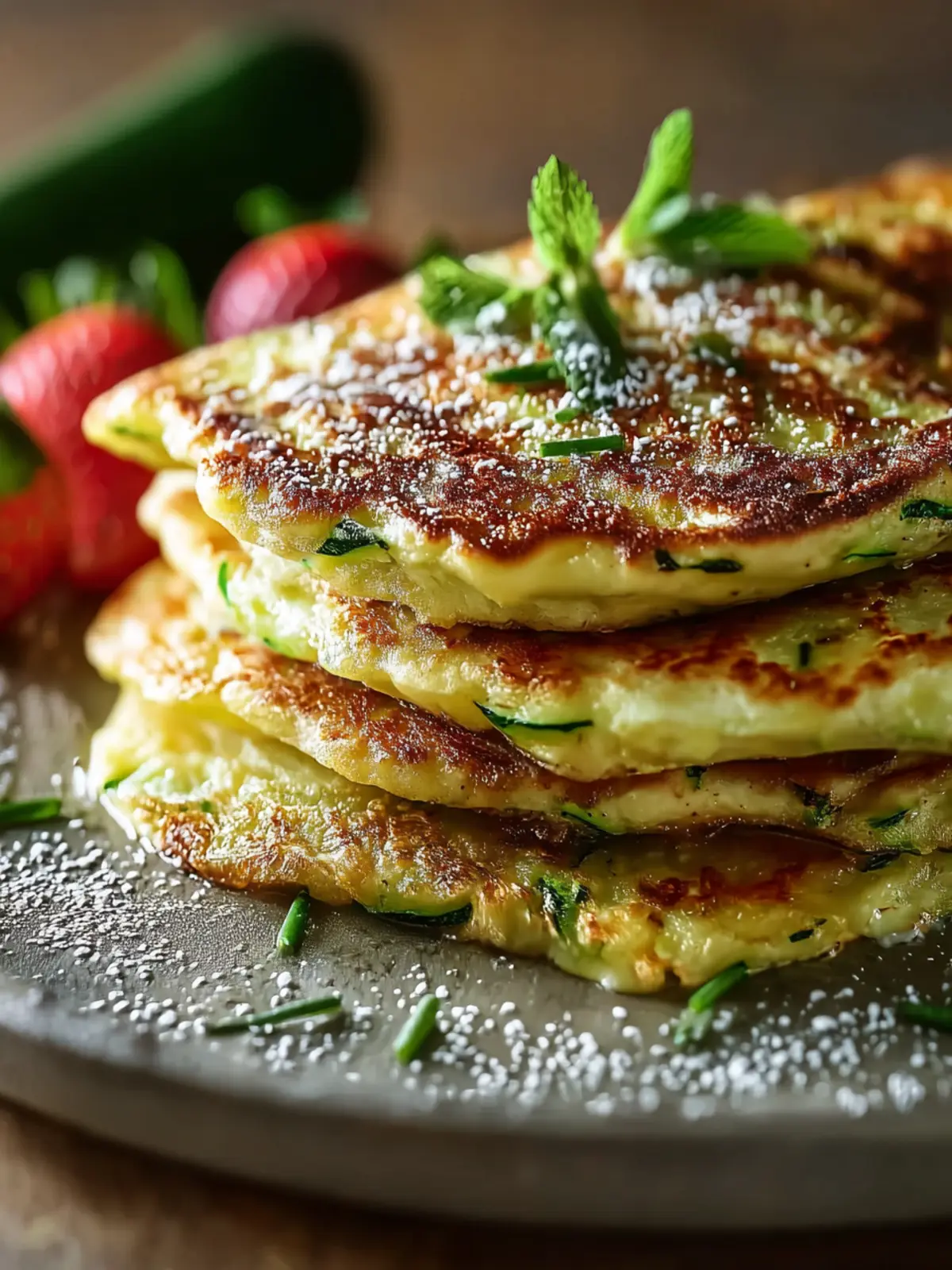Ultra Soft Zucchini Pancakes First Image