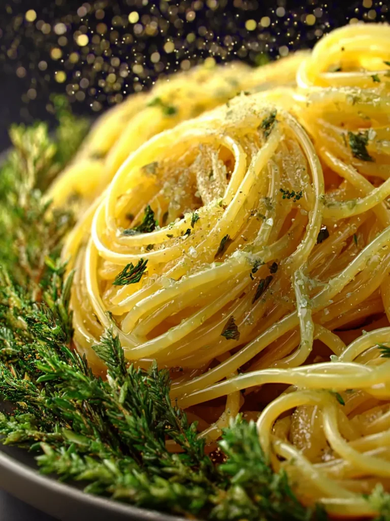 angel hair pasta garlic herbs First Image