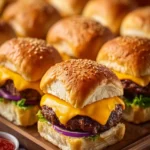 baked cheeseburger sliders First Image