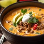 creamy keto taco soup First Image