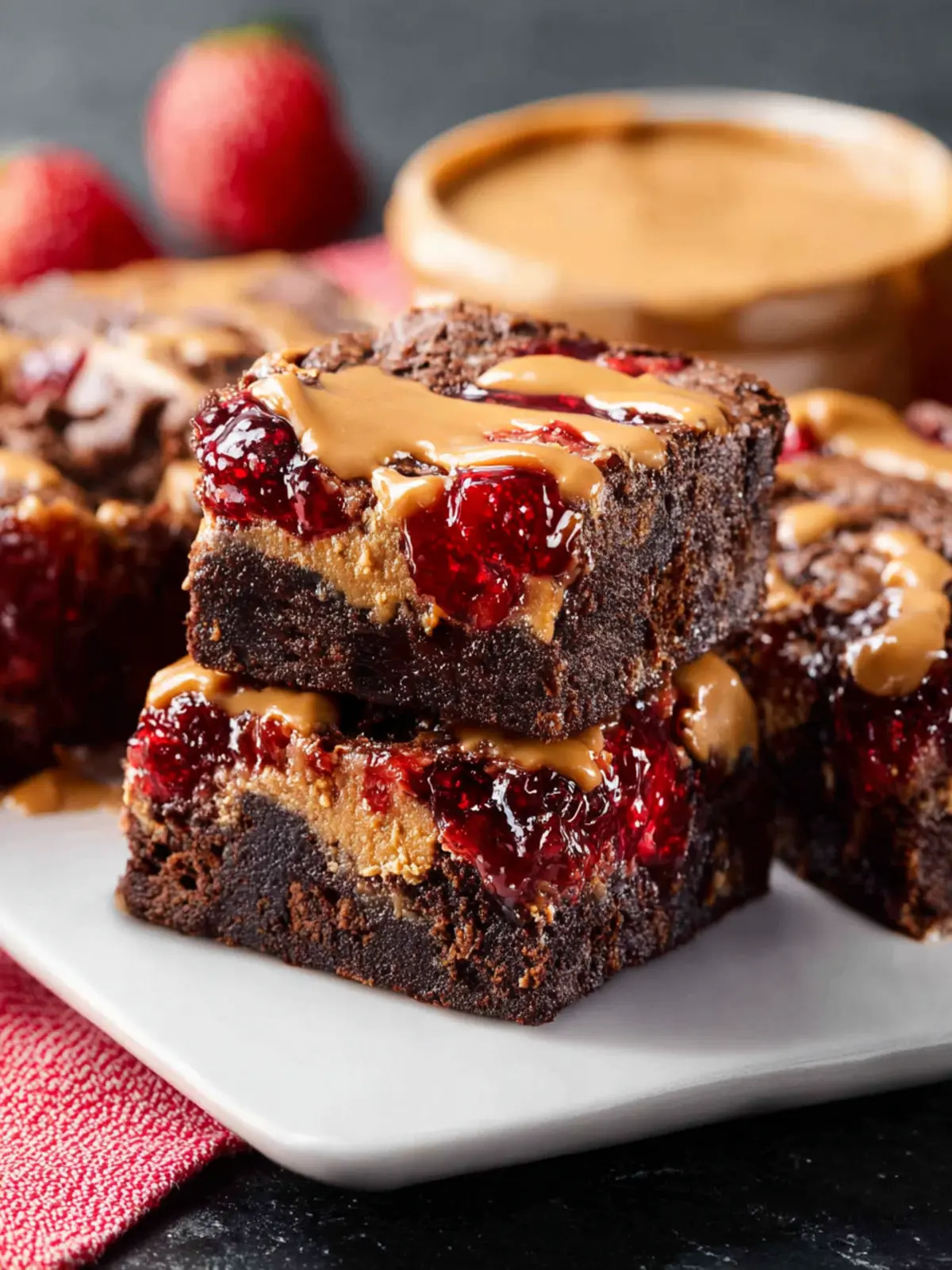 Peanut Butter Jelly Brownies That Will Melt Your Heart