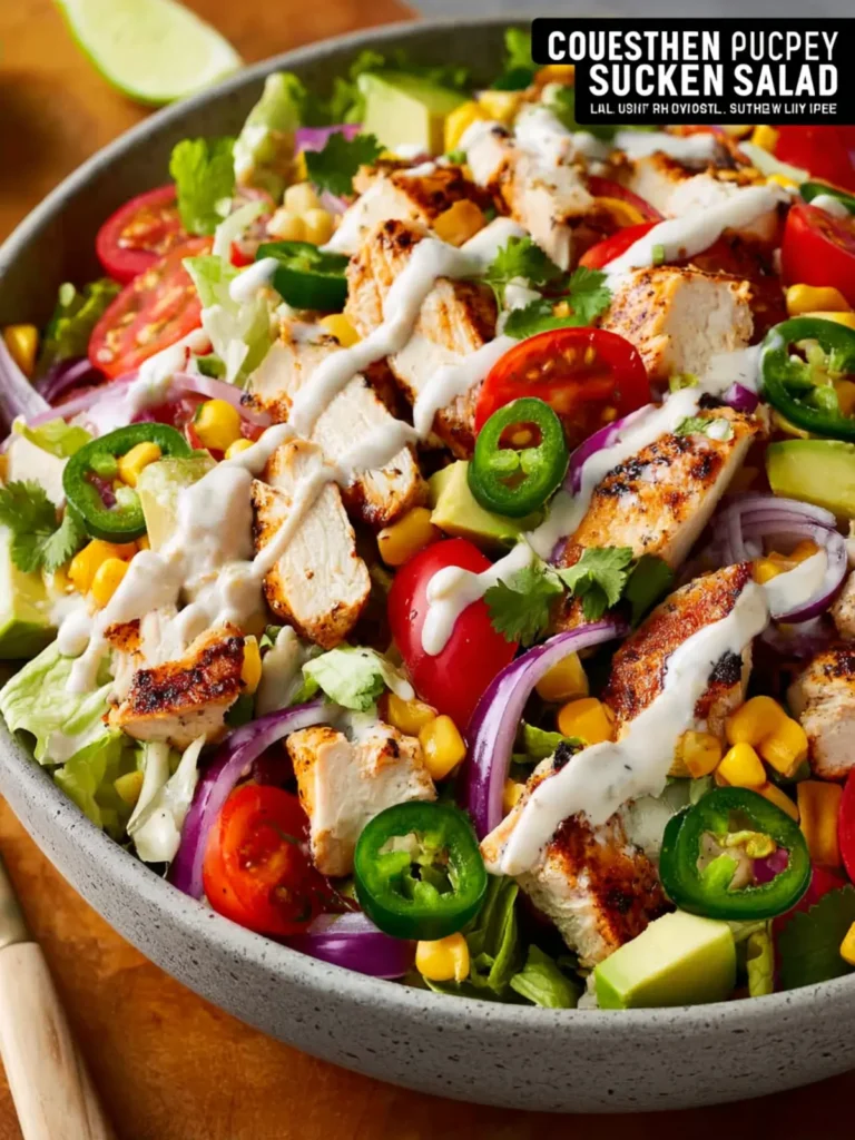 southwest chicken salad tahini lime First Image