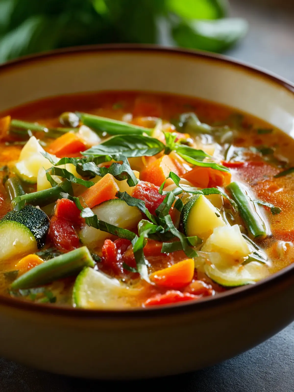 vegetable minestrone soup First Image