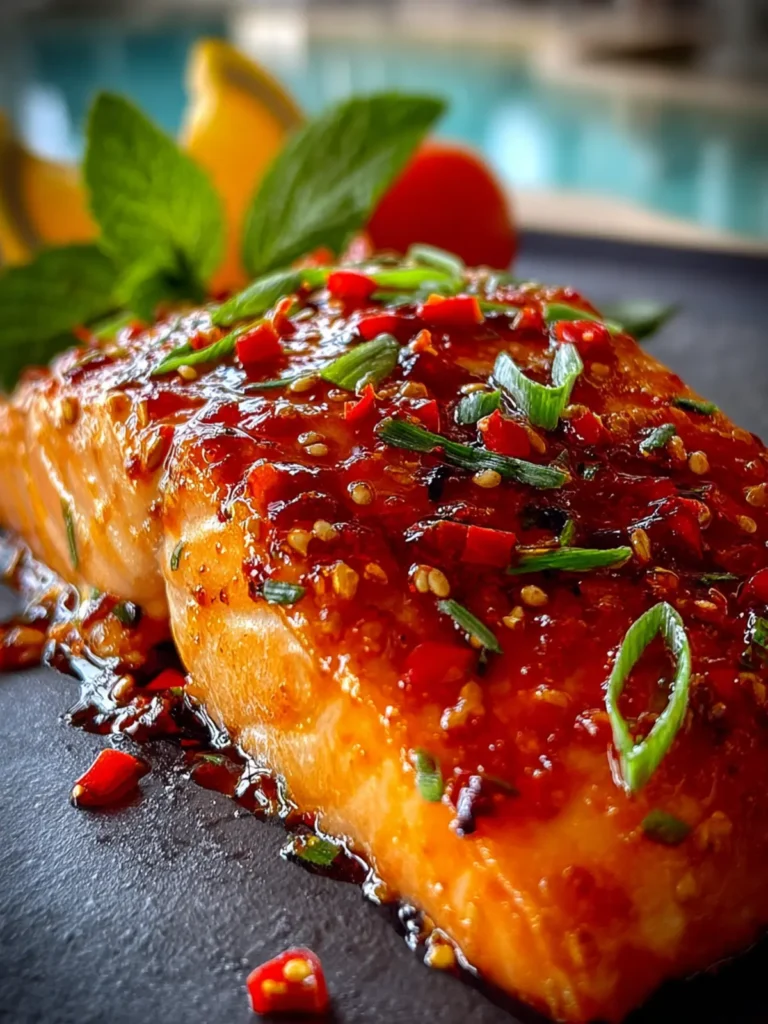 Baked Salmon with Sweet Chili Sauce First Image