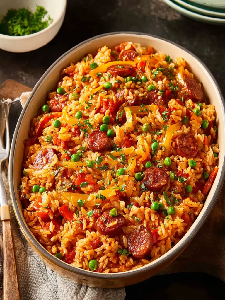 Chorizo Rice {Dump & Bake} First Image