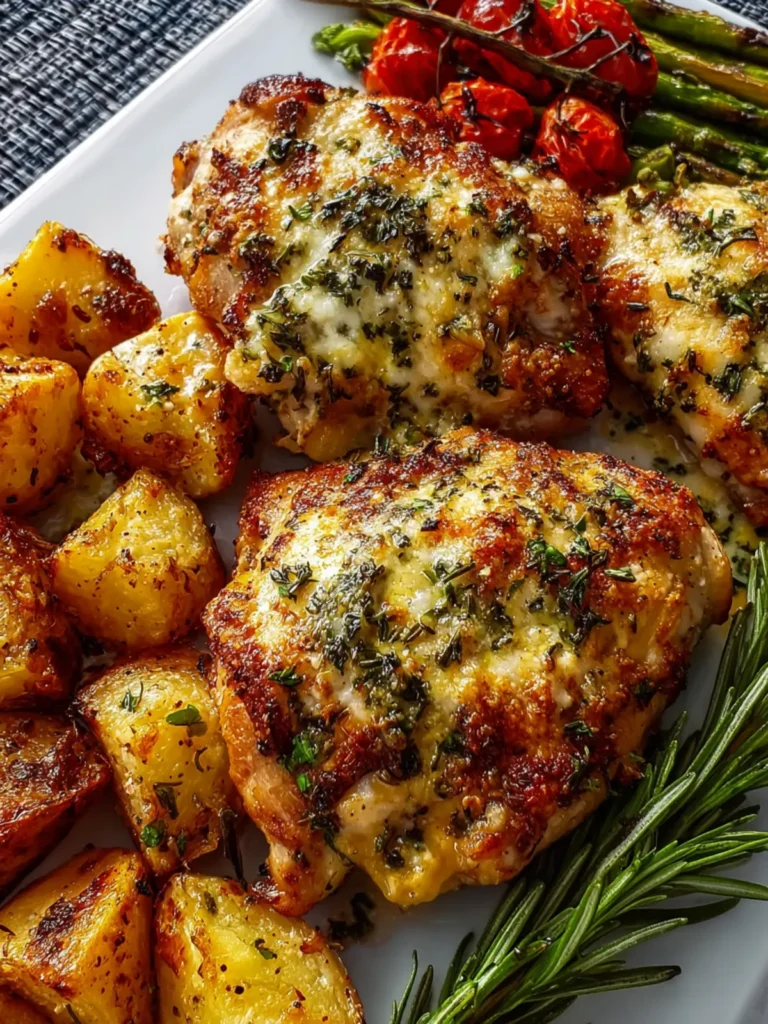 Easy Sheet Pan Garlic Parmesan Chicken First Image